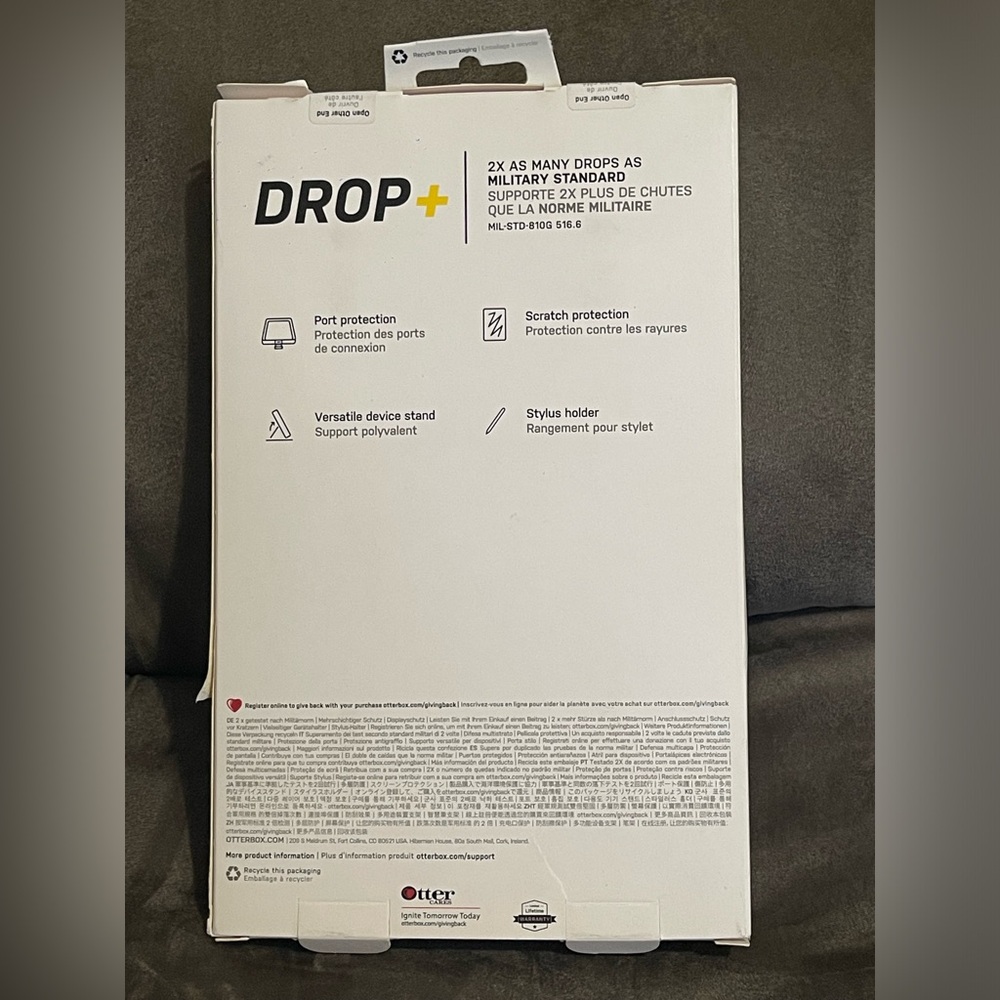 Otter Box- Black Defender Case for Samsung Galaxy Tab A7 Lite